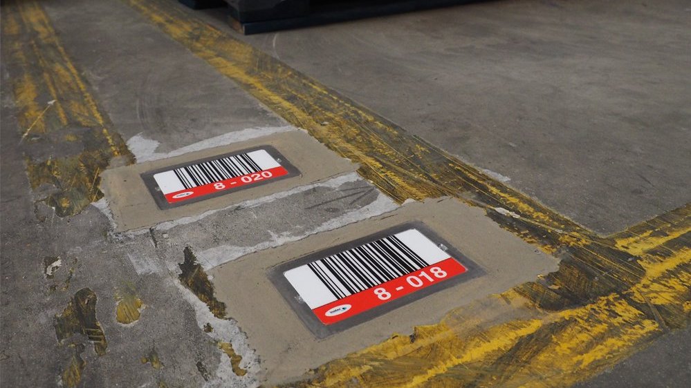 inotec Barcode Bodenmarkierung Floortag itf