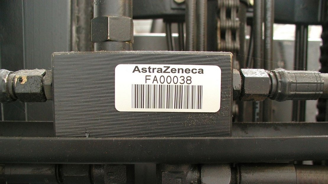 inotec Photo of Barcode industrielle Kenzeichnung Anlagen Astra Zeneca