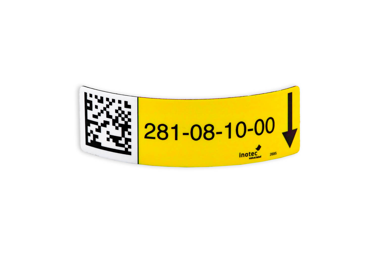Bild von inotec Diomagnetic Etikett in gelb aus Magnetfolie